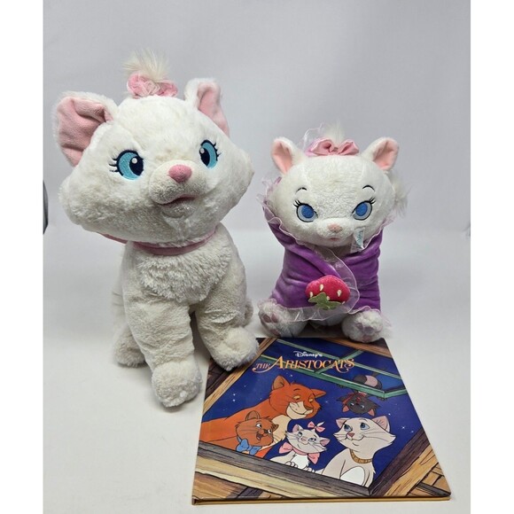 DISNEY THE ARISTOCATS MARIE CAT PLUSH BUNDLE DISNEY BABIES BLANKET VINTAGE BOOK - Picture 1 of 12